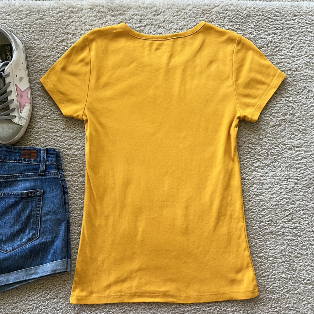 J. Crew Fine Ribbed Cotton Tee - Picture 6 of 6